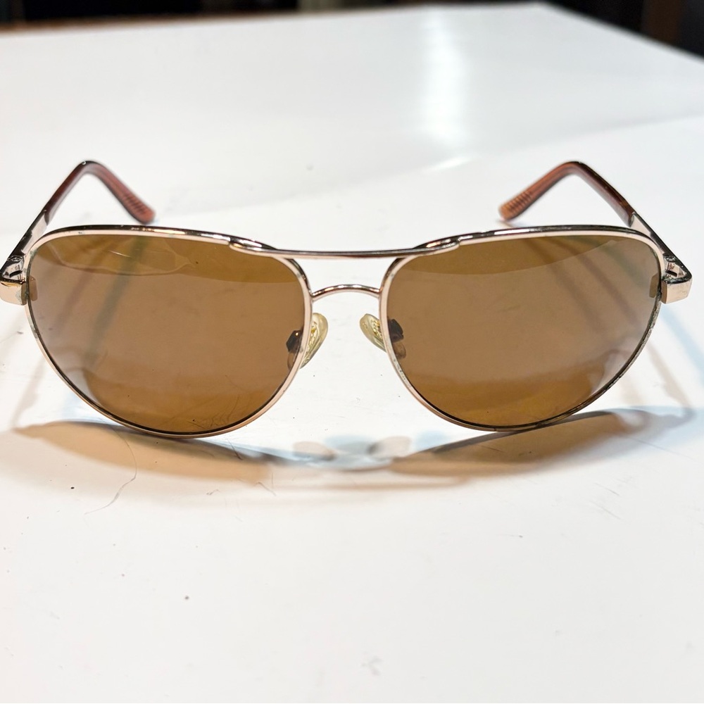 SUNCLOUD Brown Aviator Sunglasses